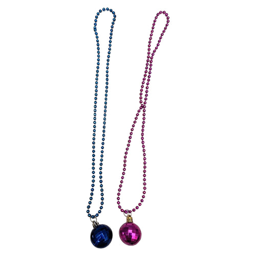 Collar Metalicos Esfera 2 Unidades Big Party