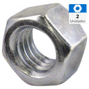Tuerca Hexagonal G2 5/16" Zincada Brillante 2 Unidades