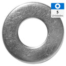 Golilla Plana Acero 1/8 " 5 Unidades