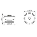 Pack 2 Pomos Porce Reloj 38 Mm