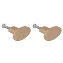 Pack 2 Pomos Laton 34 Mm Pulid