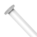 Pata Redonda Aluminio 40X710Mm Blanca