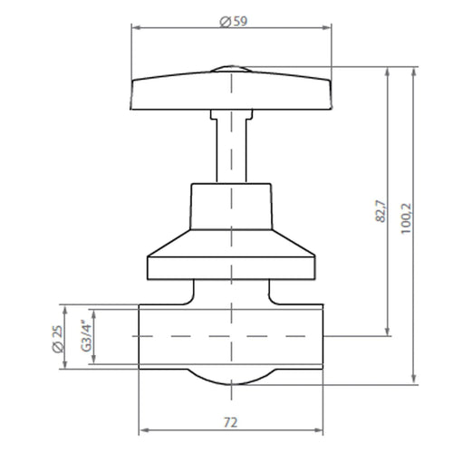 Llave Paso Camp Cruz So 1/2"