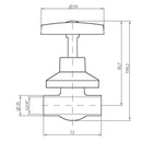 Llave Paso Camp Cruz So 3/4"