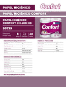 Papel Higiénico Doble Hoja 8 Rollos X 40 Mt