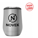 Mug Metalico/Plastico «Synna» 350Cc (Plata, Impresion Un Color)
