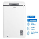 Freezer Horizontal 99 Litros Blanco Mfh-1000B131Cn