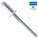 Remache Tipo Pop 4,8X10 Mm 10 Unidades