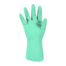 Guantes de Seg. Nitrilo Flocado Verde 9