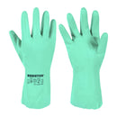 Guantes de Seg. Nitrilo Flocado Verde 9