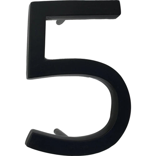 Numero 5 Fierro 10 Cm Negro