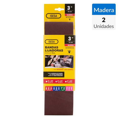 Banda De Lija 3"X21" Grano 100