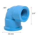 Codo 90O Pvc-P Cem/Hi 32Mm X 3/4" 1U
