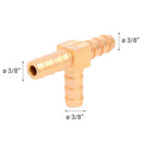 Tee Bronce P/Aire 3/8" 1U
