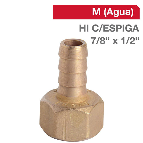 Cachimba Bronce Hi C/Espiga 7/8" X 1/2" 1U