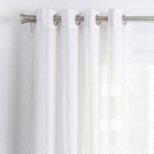 Cortina Velo Estampada 140X220 Cm Blanco