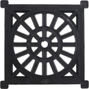 Rejilla Pileta Pvc Cuadrada 10Cm X 10Cm Negro 1U
