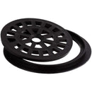 Rejilla Pileta Pvc Redonda 10Cm Negro 1U