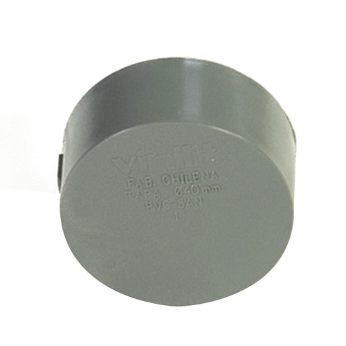Tapa Pvc-S Cementar 40Mm Gris 1U