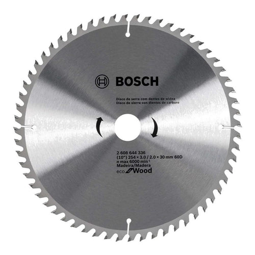 Disco De Sierra Circular 10" 60 Dientes Eco