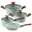 Bateria De Cocina 7 Piezas Aluminio Gran Verde