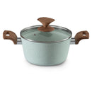 Bateria De Cocina 7 Piezas Aluminio Gran Verde