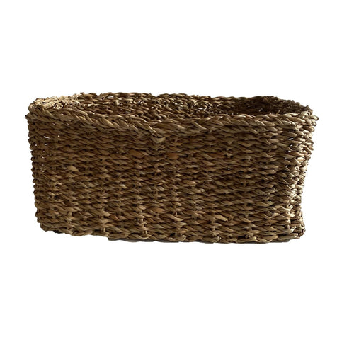 Cesto Rectangular Seagrass Multiuso 34X25X16 Cm