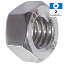 Tuerca Hexagonal Inoxidable Unc 3/8 2Unid