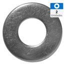 Golilla Plana Acero Inoxidable 1/4 " 2 Unidades