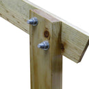Perno Coche C/Tuerca Y Golilla Acero Inoxidable 3/8X1 1/2 2Unid