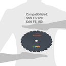 Sierra Circular 22 Dientes Cincel Para Desmalezadora Fs 120 Y 250