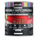 Pintura Y Anticorrosivo Base Agua Tarro 0.25 Galon(Es) Brillante Blanco