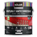 Pintura Y Anticorrosivo Base Agua Lata 1 Galon(Es) Brillante Gris