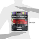 Pintura Y Anticorrosivo Base Agua Lata 1 Galon(Es) Brillante Gris