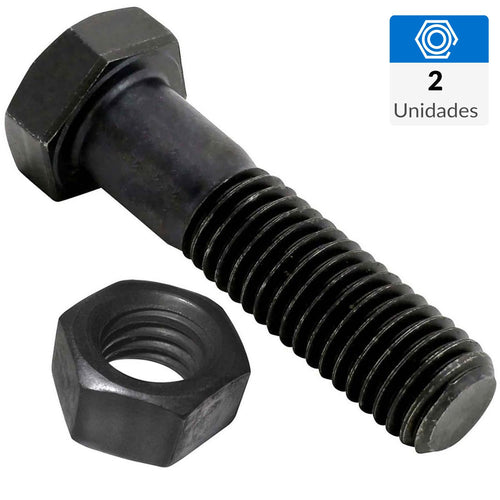 Perno Cab.Hexagonal G8.Unc Con Tuerca 1/4 X 3" Pavonado 2 Unid