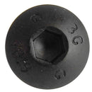 Perno Cabeza Boton M2 X 16 Mm C/Tuerca Pavonado Negro 4U