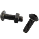 Perno Cabeza Boton M5 X 12 Mm C/Tuerca Pavonado Negro 2U