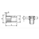 Tuerca Remachable Unc 1/4 X 15.0 Zincado 4 Unid