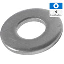 Golilla Plana Acero 3 Cm 4 Unidades