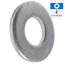 Golilla Plana Acero 8 Cm 2 Unidades