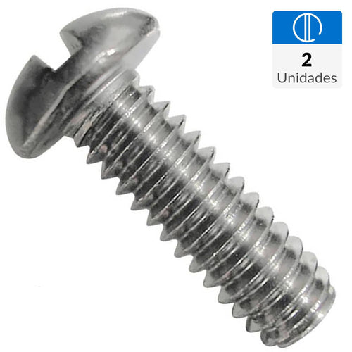 Perno Cabeza Redonda Acero Inoxidable Unc 5/32 X 1" 2 Unid