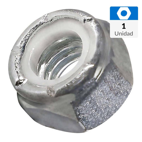 Tuerca Inoxidable Seguro Nylon Acero Inoxid. Unc 1/2 1 Unid