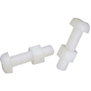 Perno Cabeza Pan Phillip De Nylon Con Tuerca M4 X 15 Mm 2 Unid
