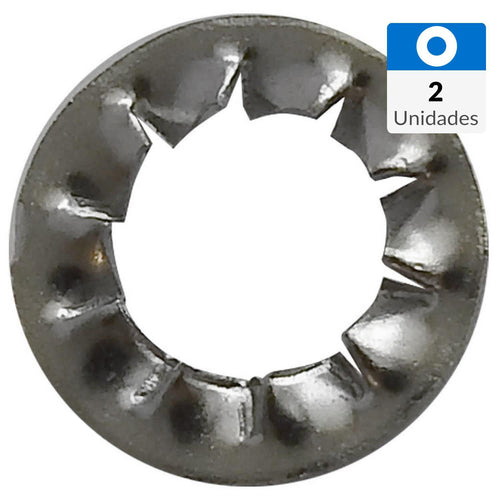 Golilla Estrella Acero Inoxidable 8 Mm 2 Unidades
