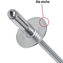 Remache Tipo Pop Aluminio M4,8X18Mm 5Un