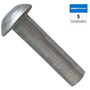 Remache Aluminio Cabeza Redonda M3 X 19 Mm 5 Unid