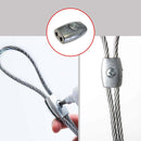 Abrazadera Oval Zincada Union Cable 4 Mm 2 Unidades