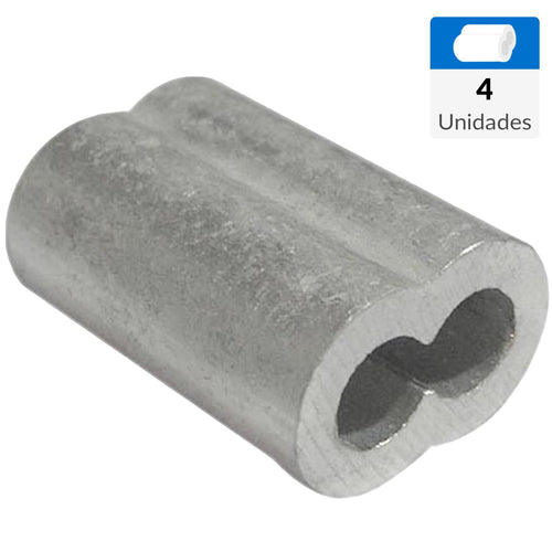 Pack 4 Unidades Abrazadera Tubular 3/ 16 Pulgadas