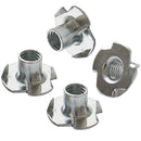 Tuerca Anclaje Para Mueble M6 X 10 Mm Zincado Brillante 4 Unid