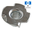 Tuerca Anclaje Para Mueble M5 X 9 Mm Zincado Brillante 4 Unid